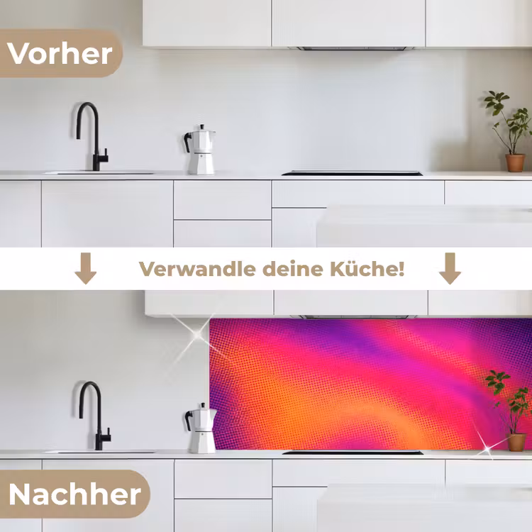 Abstract - Patroon - Kleurverloop keuken achterwand 2 middel -voor-na_DE