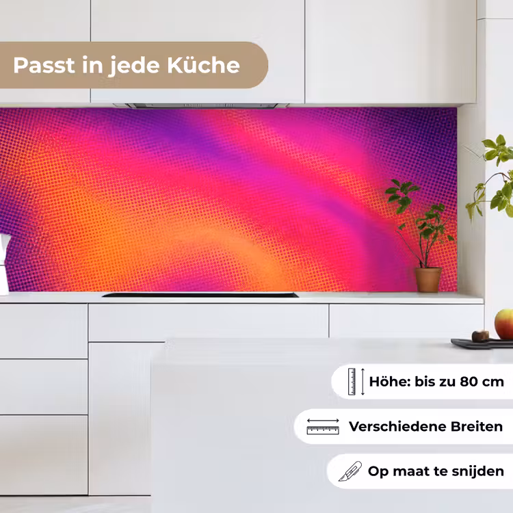 Abstract - Patroon - Kleurverloop keuken achterwand 2 middel -sfeer4_DE