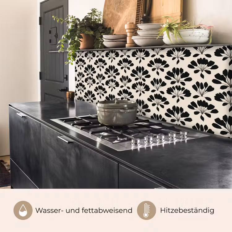 Abstract - Patroon - Zwart keuken achterwand 2 middel 871 -usp_DE
