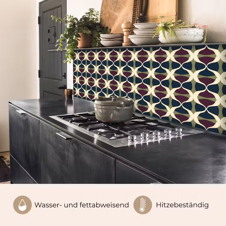 Abstract - Retro - Kleurrijk keuken achterwand 2 middel 871 -usp_DE