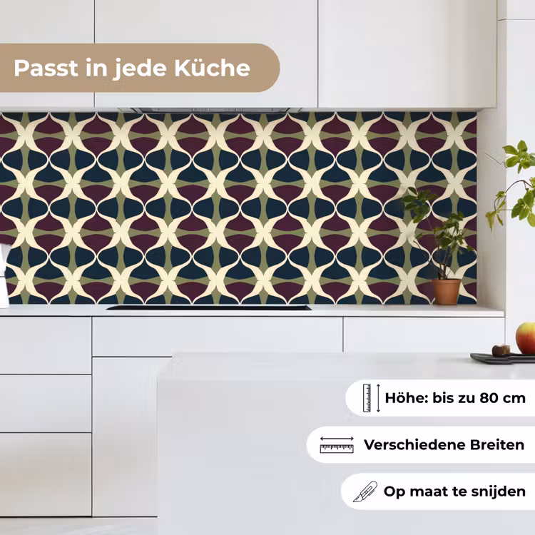 Abstract - Retro - Kleurrijk keuken achterwand 2 middel 871 -sfeer4_DE