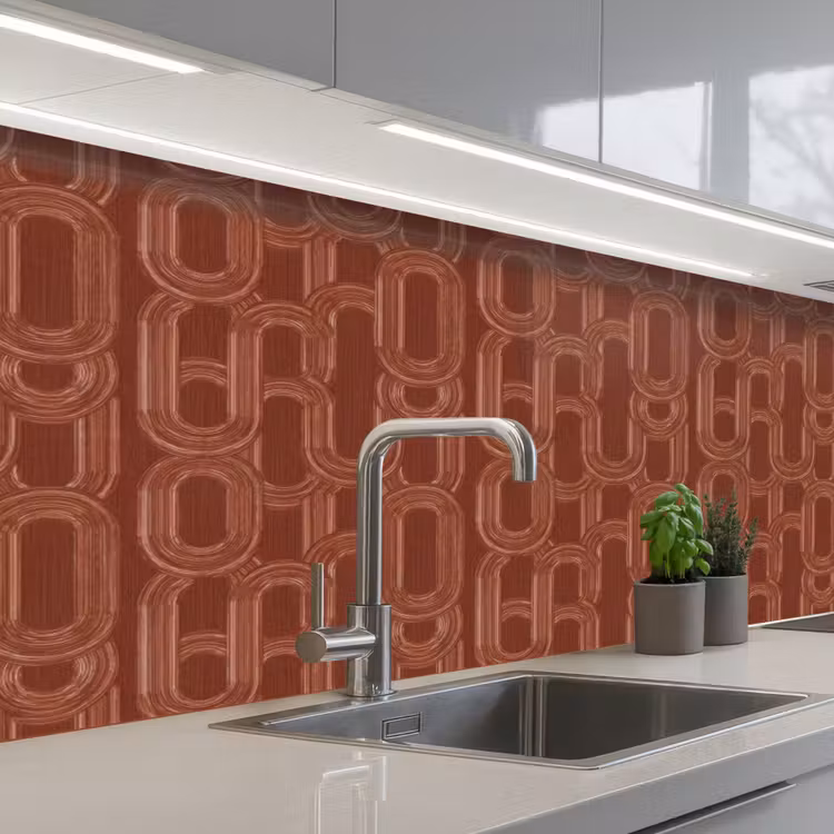 Abstract - Textuur - Bruin keuken achterwand 2 middel 871 -3d_schuin