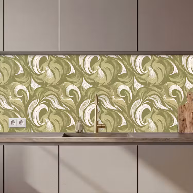 Abstract - Textuur - Groen keuken achterwand 2 middel 871 zz_3dshopping