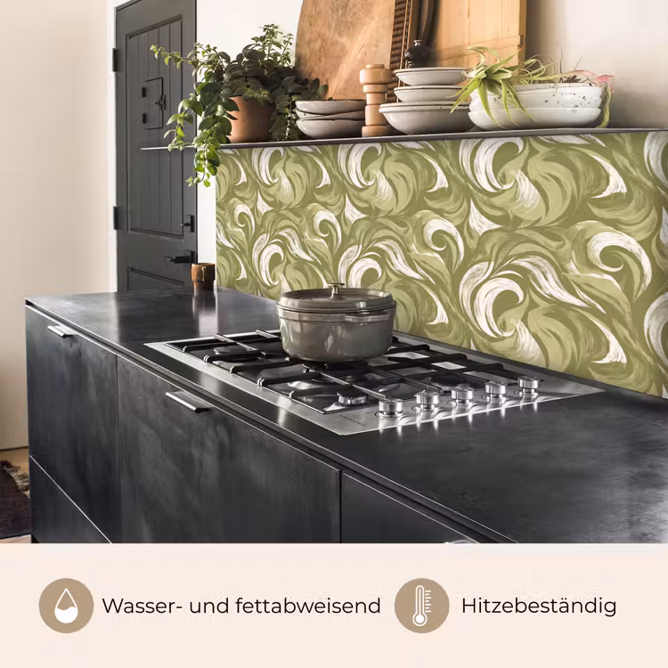 Abstract - Textuur - Groen keuken achterwand 2 middel 871 -usp_DE