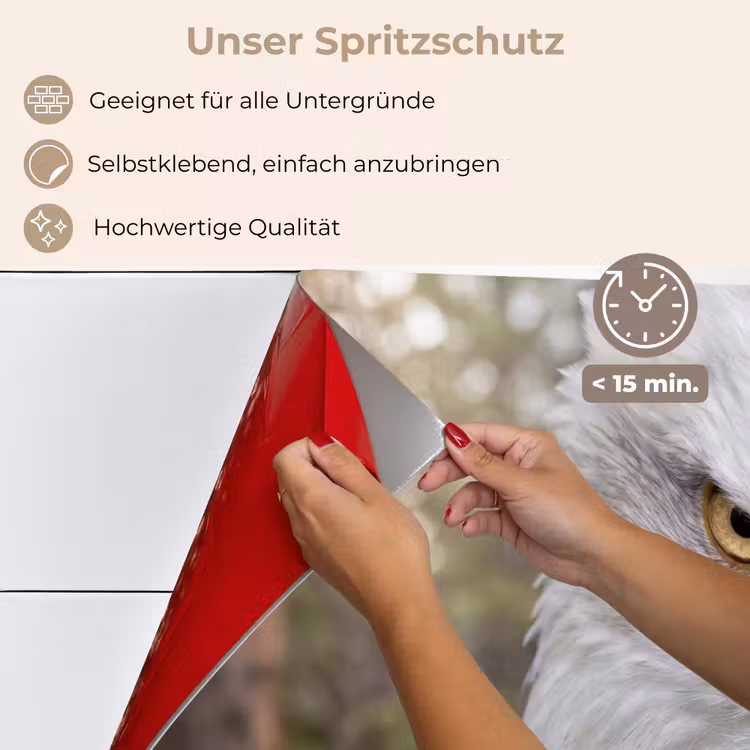 Amerikaans - Zeearend - Portret - Geel keuken achterwand spatscherm klein -spatscherm_DE