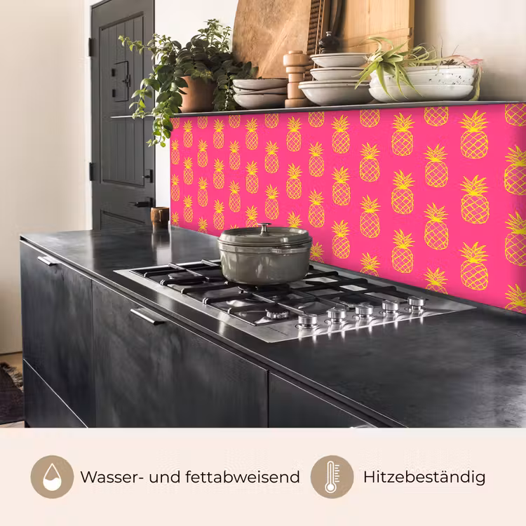 Ananas - Trendy - Roze keuken achterwand 2 middel 871 -usp_DE