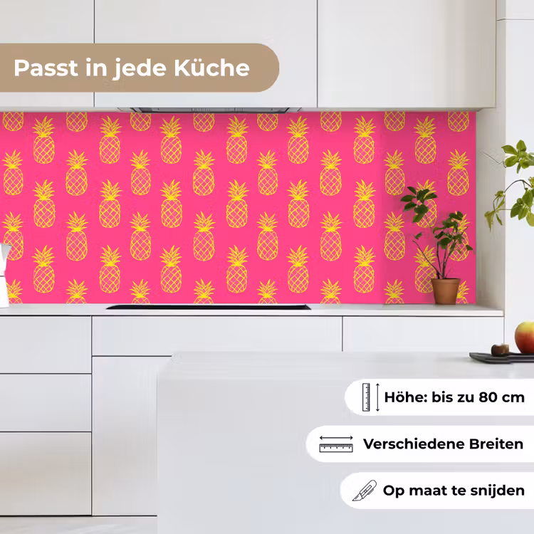 Ananas - Trendy - Roze keuken achterwand 2 middel 871 -sfeer4_DE
