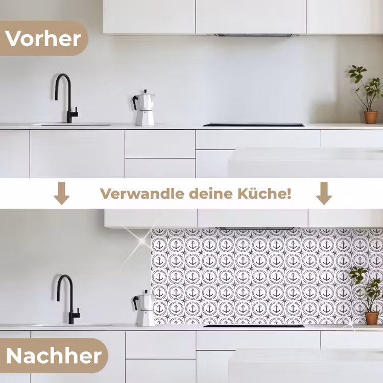 Anker - Haven - Blauw - Wit keuken achterwand 2 middel 871 -voor-na_DE