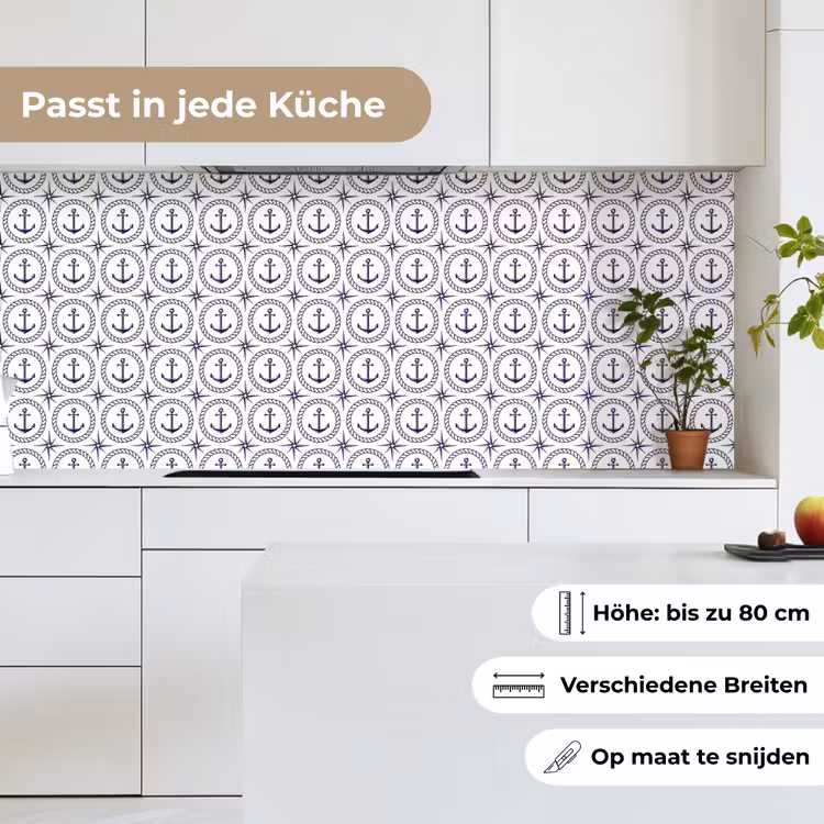 Anker - Haven - Blauw - Wit keuken achterwand 2 middel 871 -sfeer4_DE