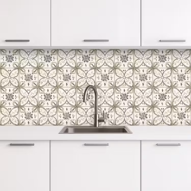 Antiek - Tegel - Beige keuken achterwand 2 middel 871 -3d