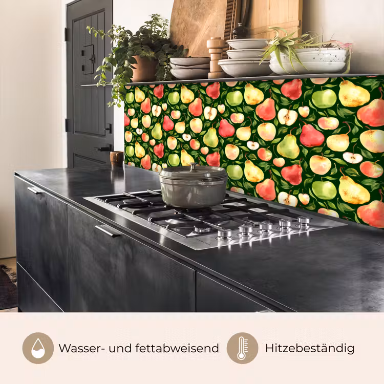 Appels - Peren - Fruit - Groen keuken achterwand 2 middel 871 -usp_DE