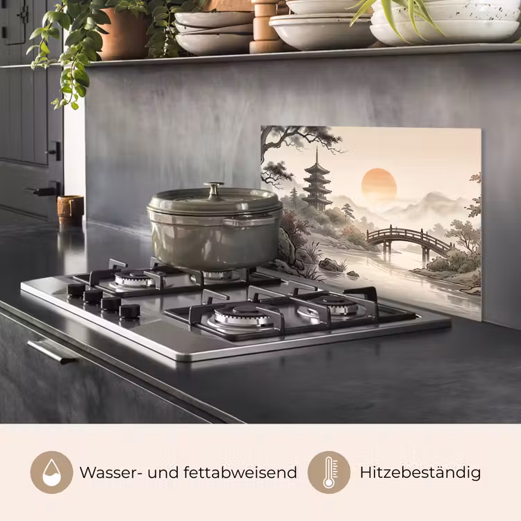 Azië - Landschap - Kleurrijk keuken achterwand spatscherm klein -usp_DE