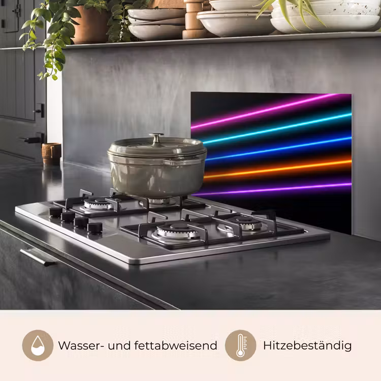 Esthetiek - Retro - Neon keuken achterwand spatscherm klein -usp_DE