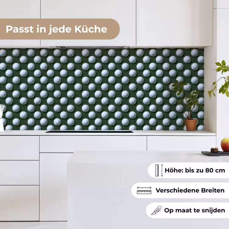 Ballen - Golf - Groen keuken achterwand 2 middel 871 -sfeer4_DE