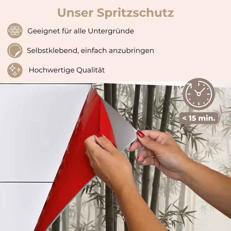 Bamboe - Bos - Mist - Natuur keuken achterwand spatscherm klein -spatscherm_DE