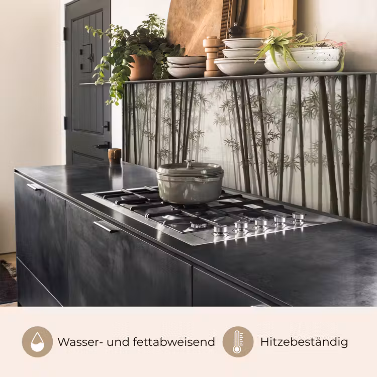 Bamboe - Bos - Mist - Natuur keuken achterwand 2 middel -usp_DE