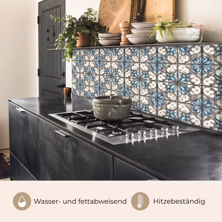 Barok - Tegel - Kleurrijk keuken achterwand 2 middel 871 -usp_DE