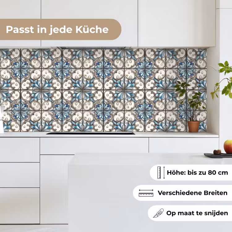 Barok - Tegel - Kleurrijk keuken achterwand 2 middel 871 -sfeer4_DE