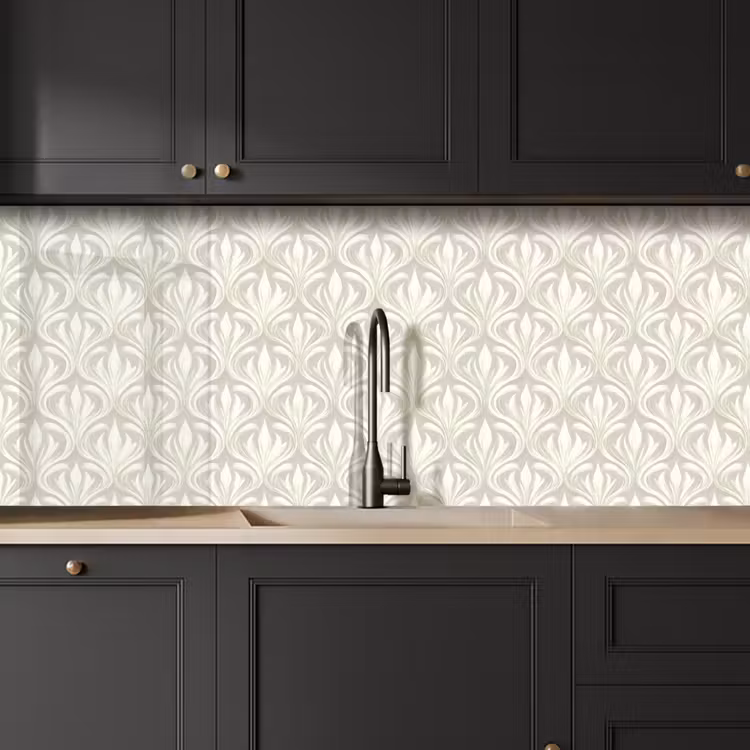 Barok - Patroon - Beige keuken achterwand 2 middel 871 -sfeer1
