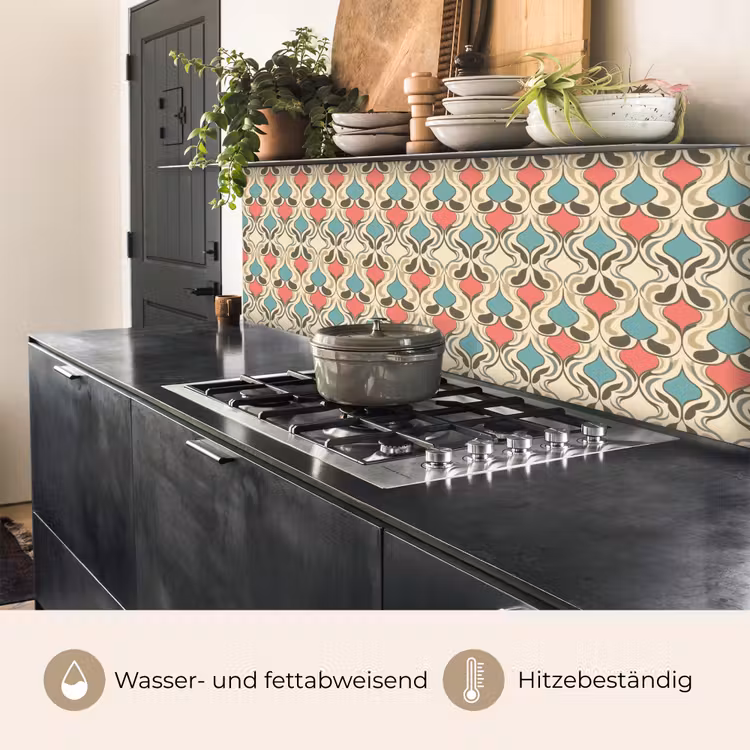 Barok - Retro - Kleurrijk keuken achterwand 2 middel 871 -usp_DE
