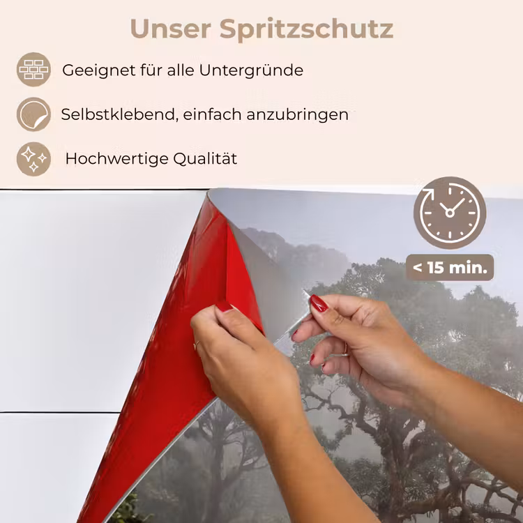 Boom - Mistig - Bos - Groen - Natuur keuken achterwand spatscherm klein -spatscherm_DE