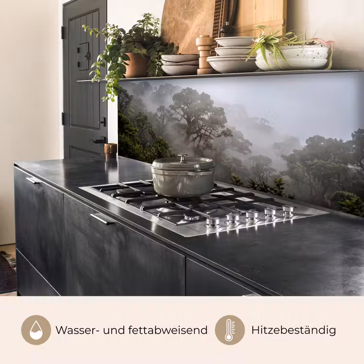 Boom - Mistig - Bos - Groen - Natuur keuken achterwand 2 middel -usp_DE