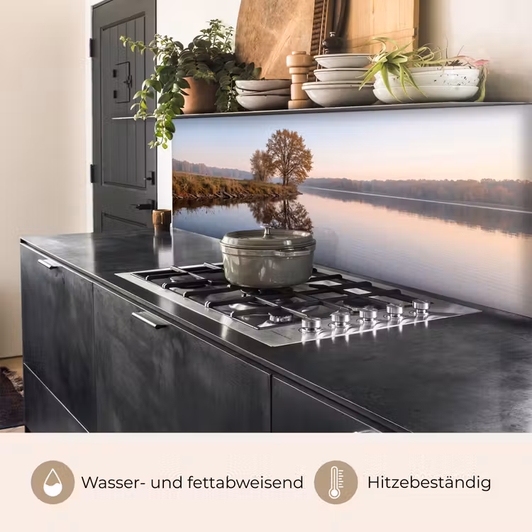 Bomen - Reflectie - Water - Zonsopgang - Serene keuken achterwand 2 middel -usp_DE