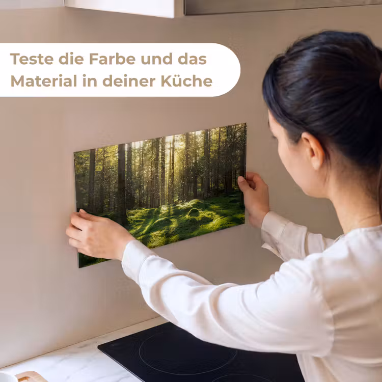 Bomen - Bos - Mos - Planten - Zon - Natuur keuken achterwand sample klein -USP_sampleDE