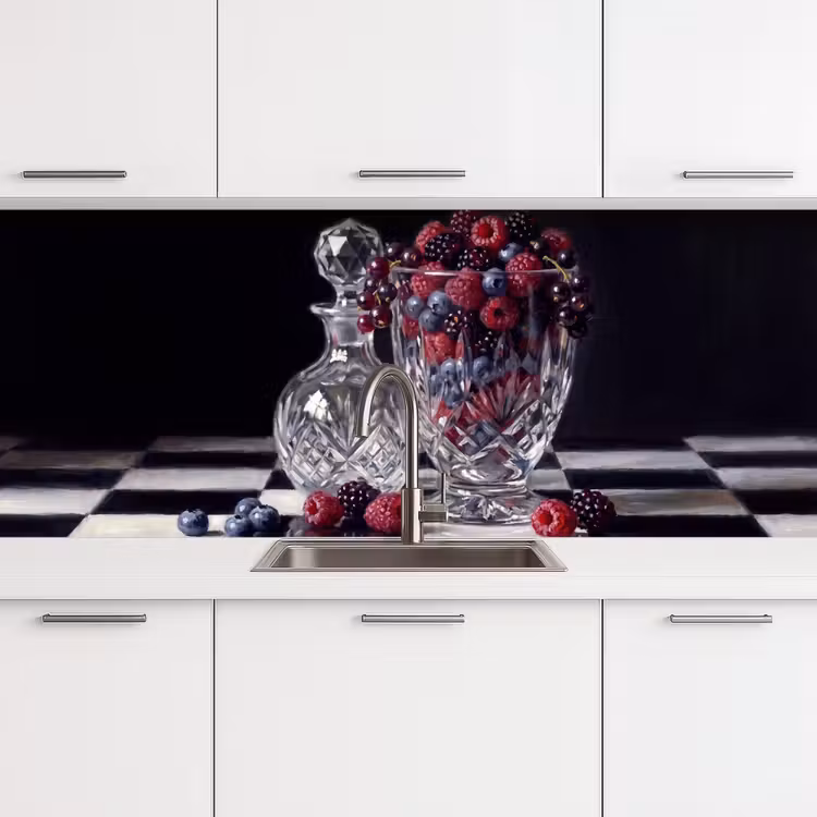 Küchenrückwand - Beeren – Kristall – Stillleben - Bessen - Kristal - Stilleven keuken achterwand 2 middel