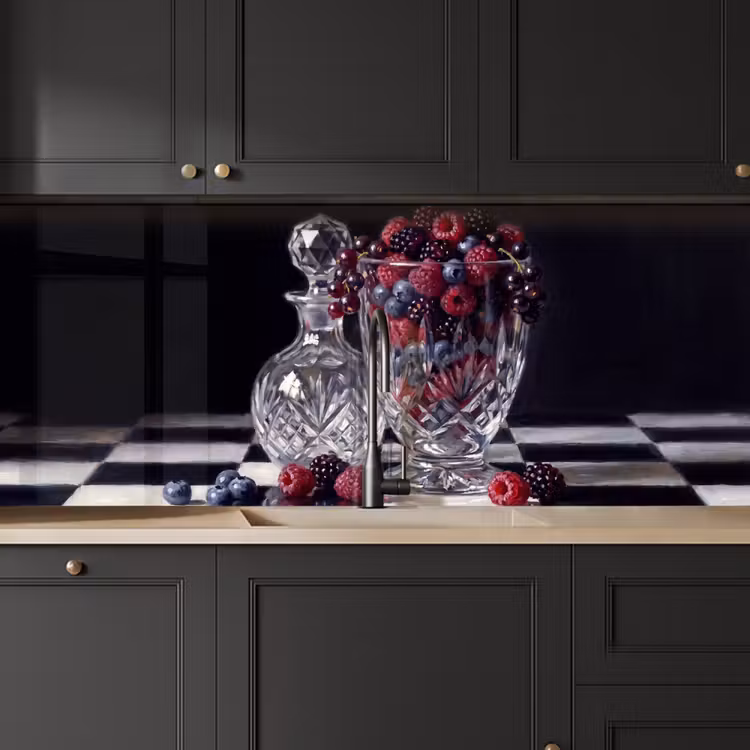 Küchenrückwand - Beeren – Kristall – Stillleben - Bessen - Kristal - Stilleven keuken achterwand 2 middel
