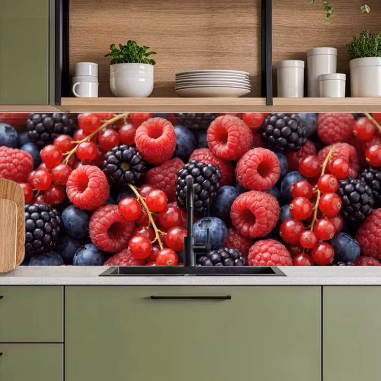 Bessen - Mix - Vers - Eten - Kleurrijk keuken achterwand 2 middel -sfeer3