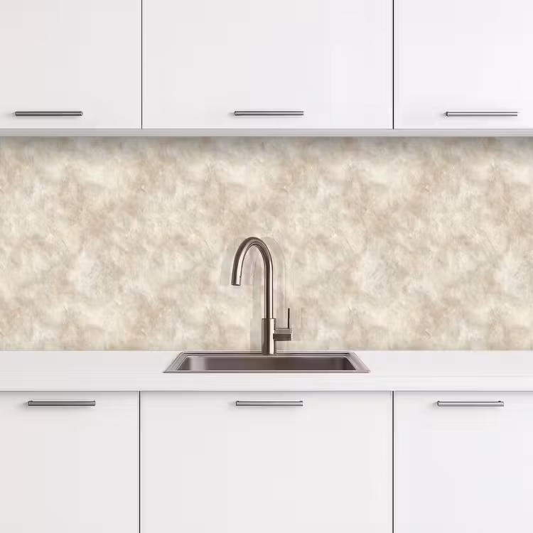 Beige - Reliëfstructuur - Natuursteen keuken achterwand 2 middel 871 -3d
