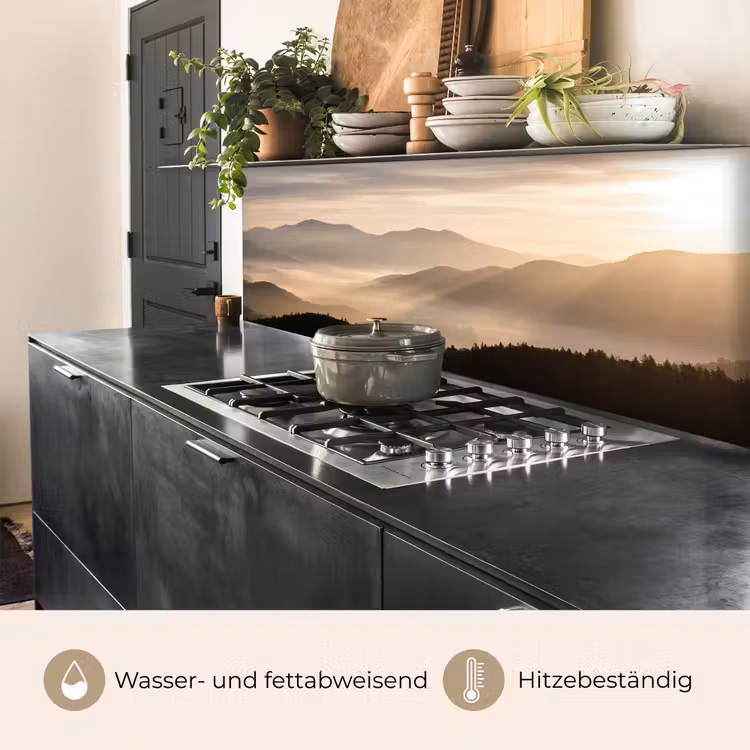 Bergen - Mist - Zonnestralen keuken achterwand 2 middel -usp_DE