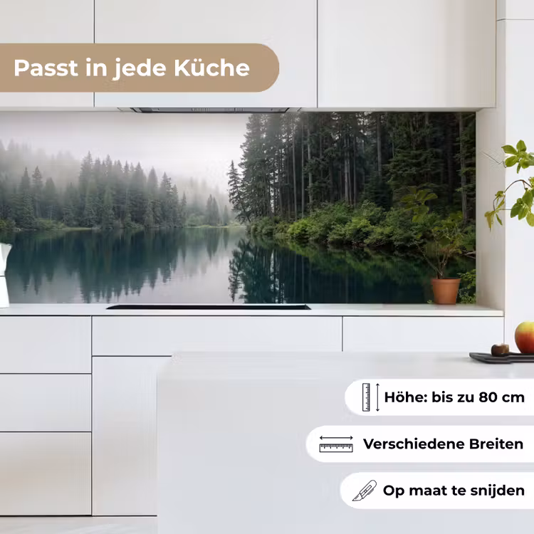 Bergen - Meer - Bos keuken achterwand 2 middel -sfeer4_DE