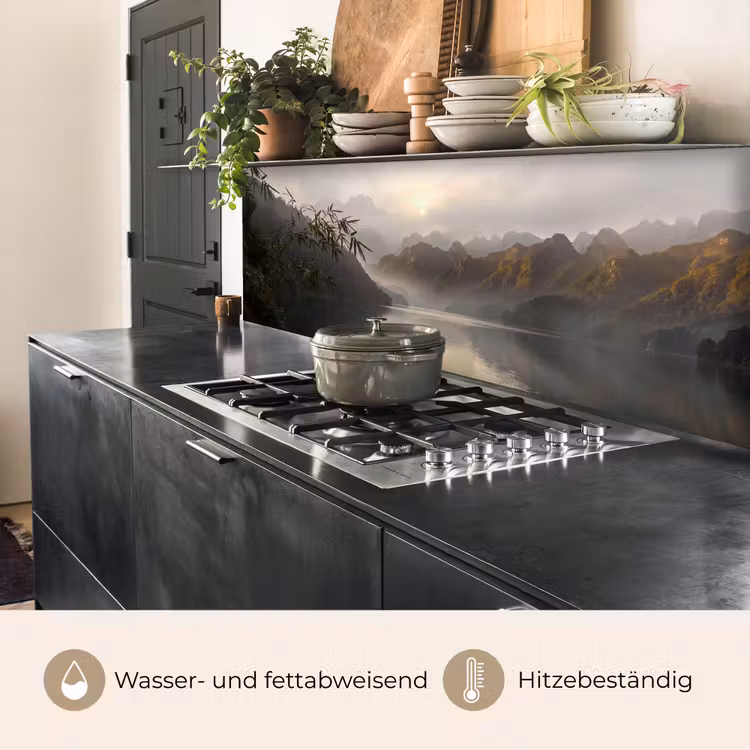 Bergen - Water - Mist - Natuur - Landschap keuken achterwand 2 middel -usp_DE