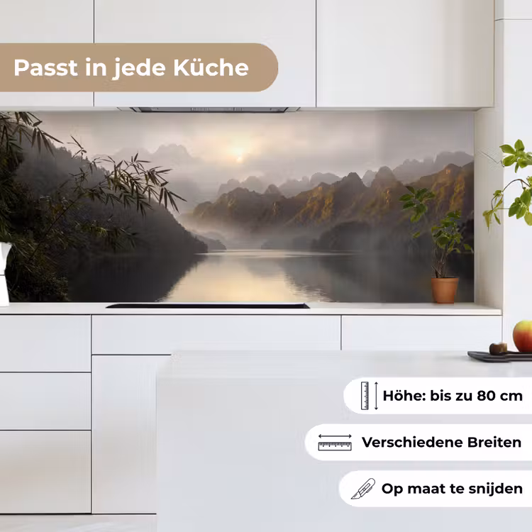 Bergen - Water - Mist - Natuur - Landschap keuken achterwand 2 middel -sfeer4_DE