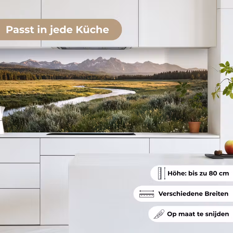 Berglandschap - Rivier - Bos keuken achterwand 2 middel -sfeer4_DE