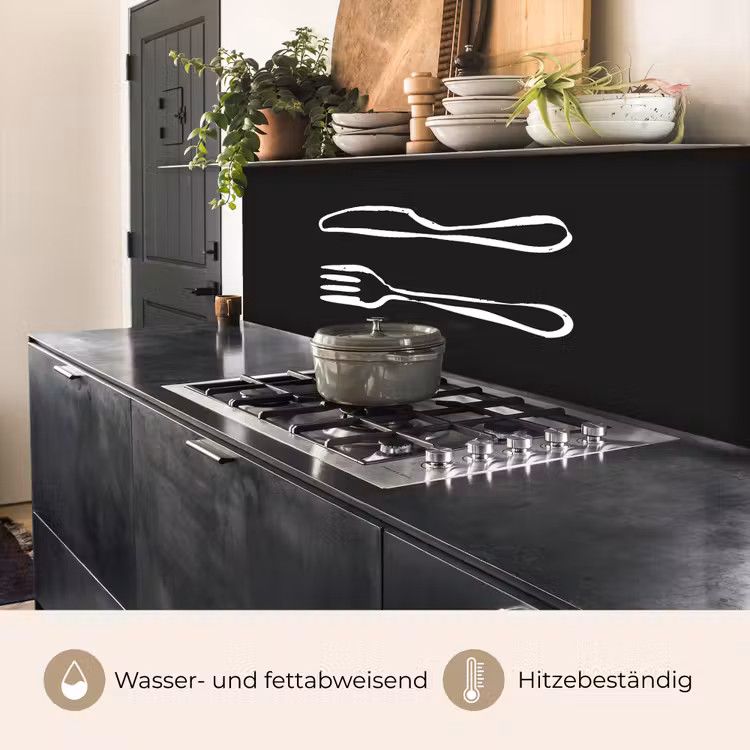 Bestek - Liggend - Zwart - Wit keuken achterwand 2 middel -usp_DE