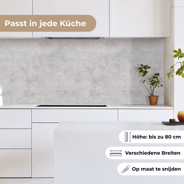 Beton - Grijs - Industrieel - Patroon keuken achterwand 2 middel 871 -sfeer4_DE