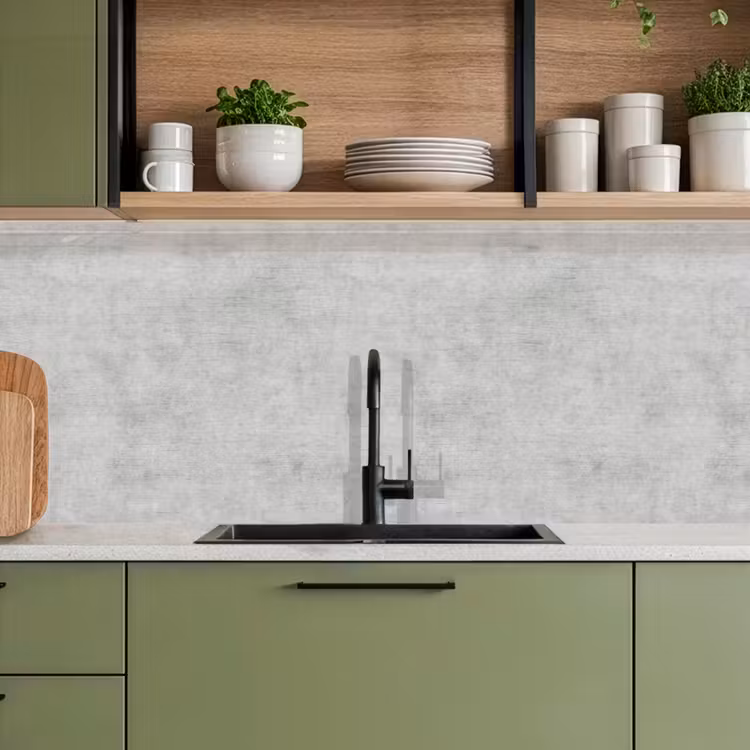 Beton - Grijs - Industrieel - Patroon keuken achterwand 2 middel 871 -sfeer3