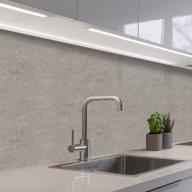 Beton - Grijs - Patronen - Industrieel keuken achterwand 2 middel 871 -3d_schuin