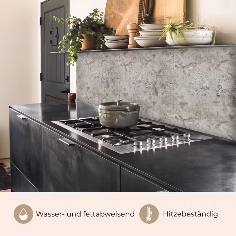 Beton - Grijs - Muur keuken achterwand 2 middel 871 -usp_DE
