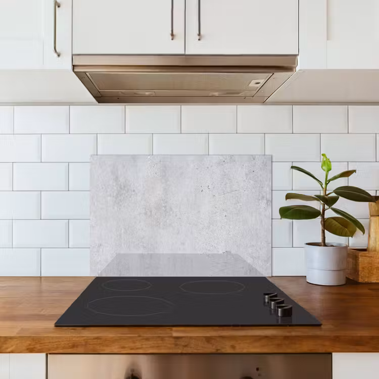 Beton - Textuur - Achtergrond - Grijs - Industrieel keuken achterwand spatscherm klein -sfeer2