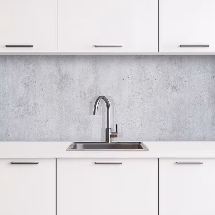 Beton - Textuur - Achtergrond - Grijs - Industrieel keuken achterwand 2 middel -3d