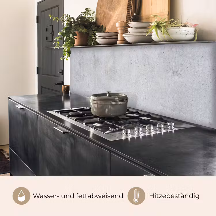 Beton - Textuur - Achtergrond - Grijs - Industrieel keuken achterwand 2 middel -usp_DE
