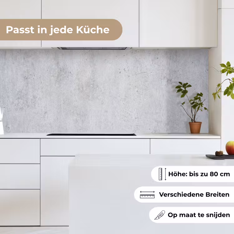 Beton - Textuur - Achtergrond - Grijs - Industrieel keuken achterwand 2 middel -sfeer4_DE