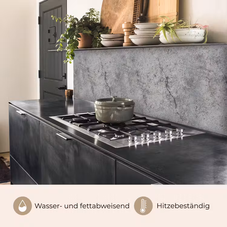 Beton - Muur - Industrieel - Patronen keuken achterwand 2 middel 871 -usp_DE