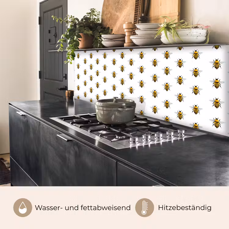 Bijen - Tijdloos - Wit keuken achterwand 2 middel 871 -usp_DE