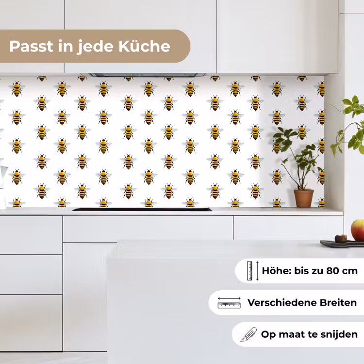 Bijen - Tijdloos - Wit keuken achterwand 2 middel 871 -sfeer4_DE