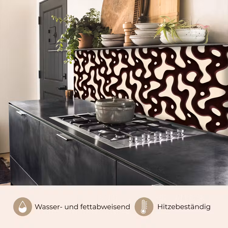 Organisch - Krachtig - Bruin keuken achterwand 2 middel 871 -usp_DE